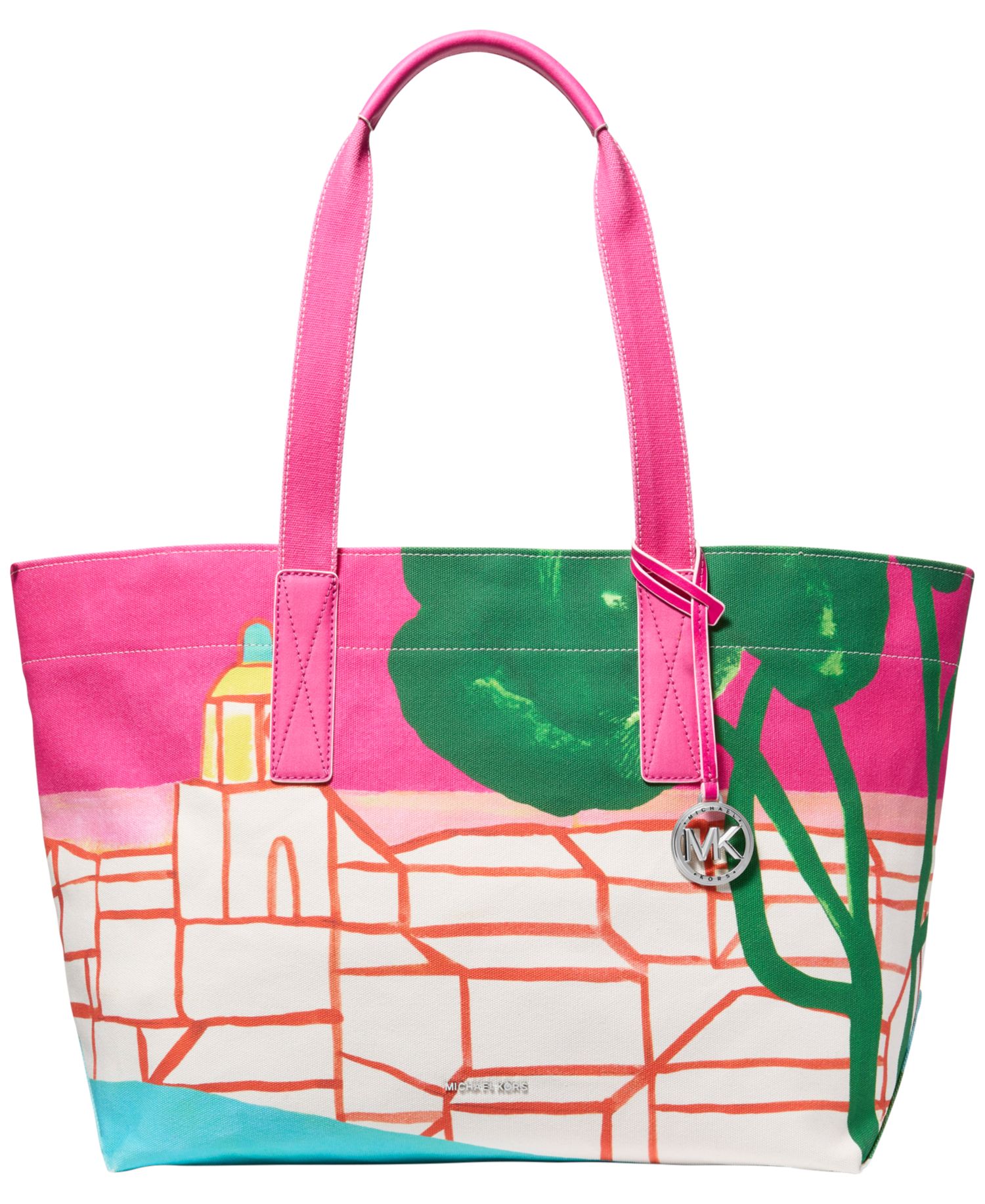 Michael Kors X Christina Zimpel Large Cotton Canvas Tote Bag