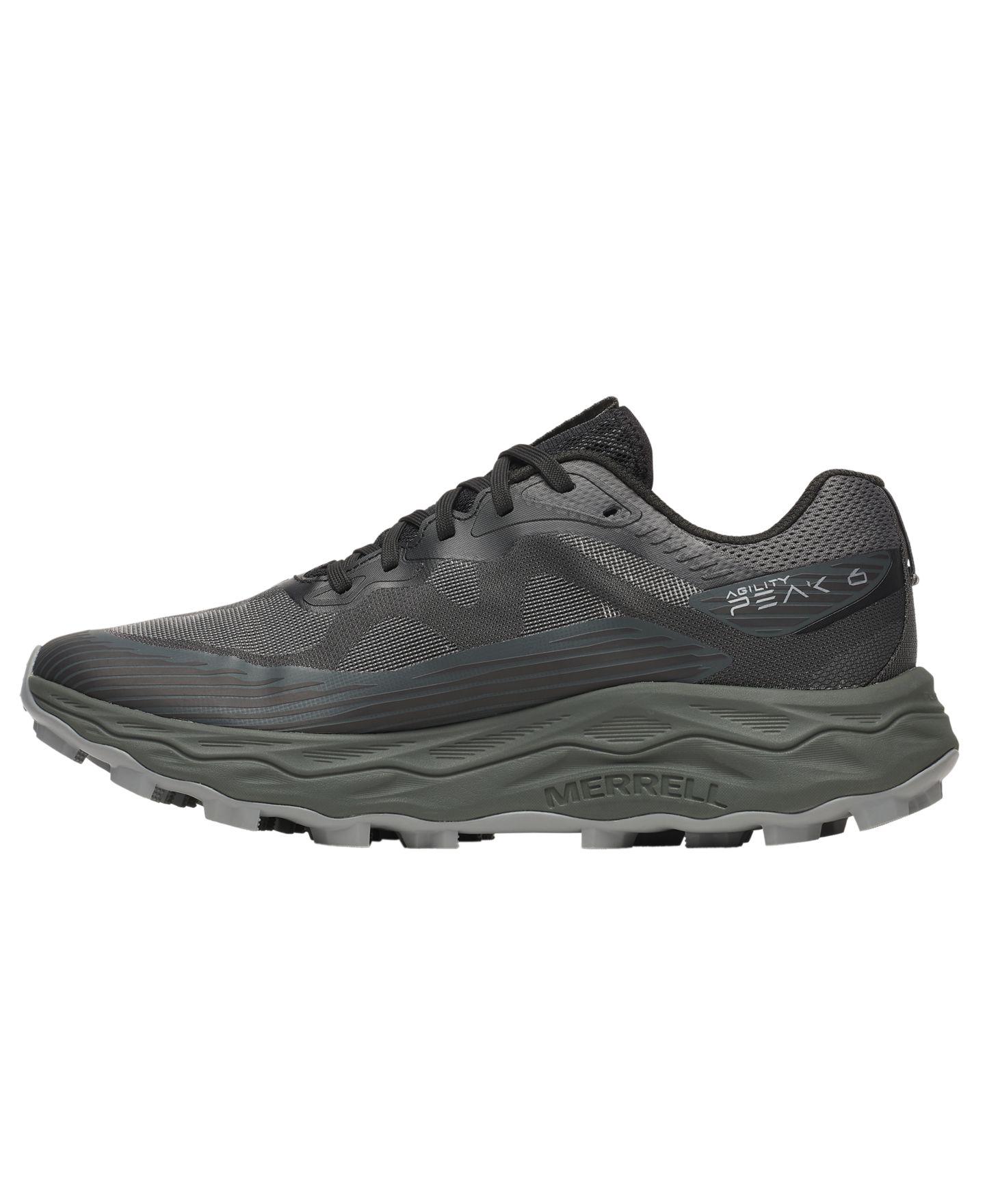 Мужские кроссовки Merrell Agility Peak 6 для бега, с круглым носком, цвет: Чёрный — фото 5