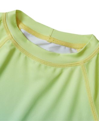 Boys Sunshade UPF 50 Chlorine Resistant Short Sleeve Crew Neck Rash Guard Swimwear