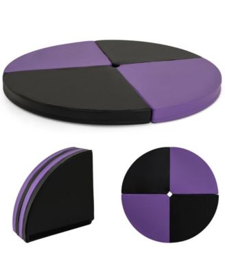 Pole Dance Crash Mat Round Portable Yoga Mat with EPE Foam