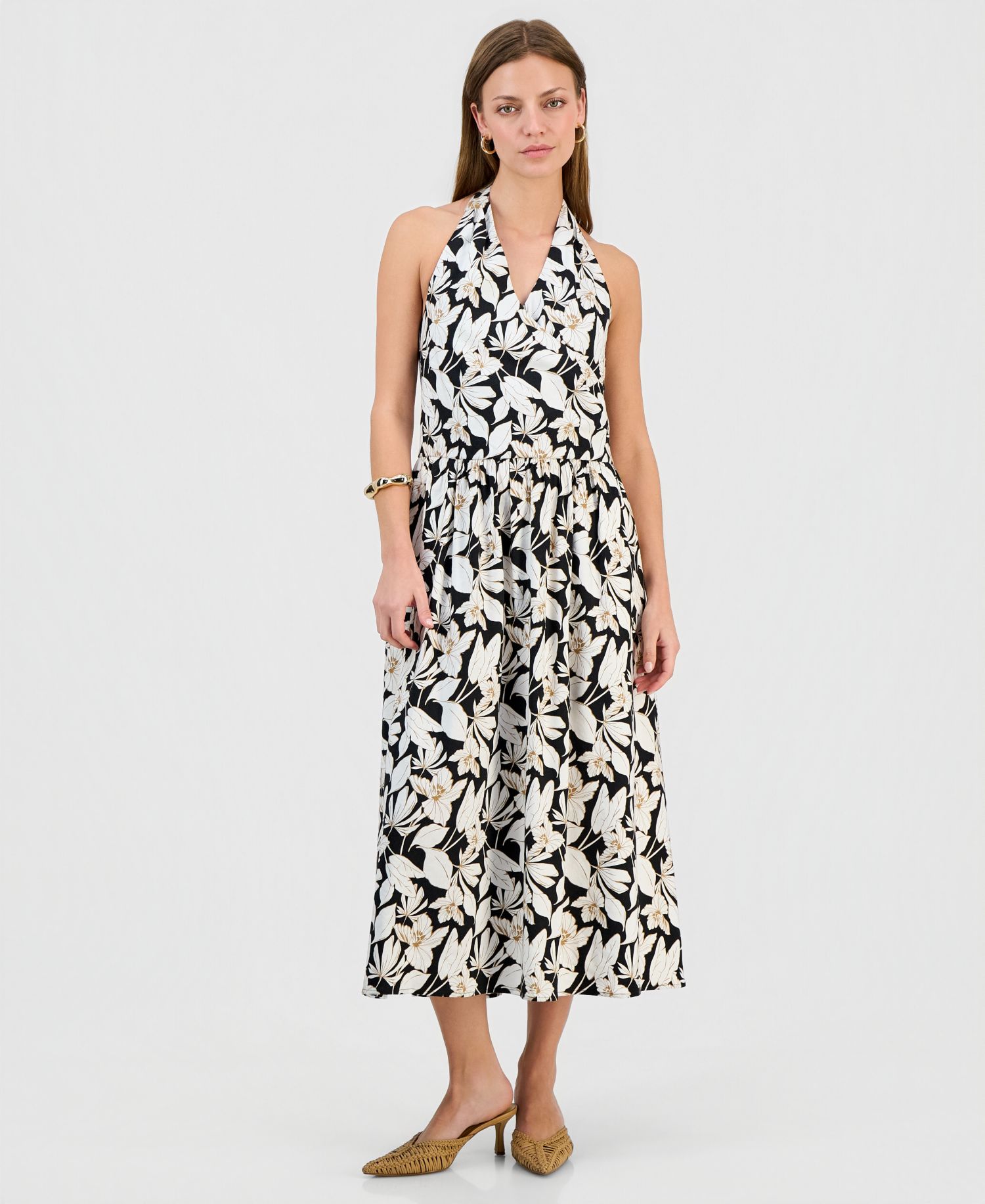 Petite Halter Midi Dress