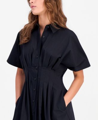 on 34th t-shirt dress On 34th Women's Pleated Waist Midi Shirtdress - Blue