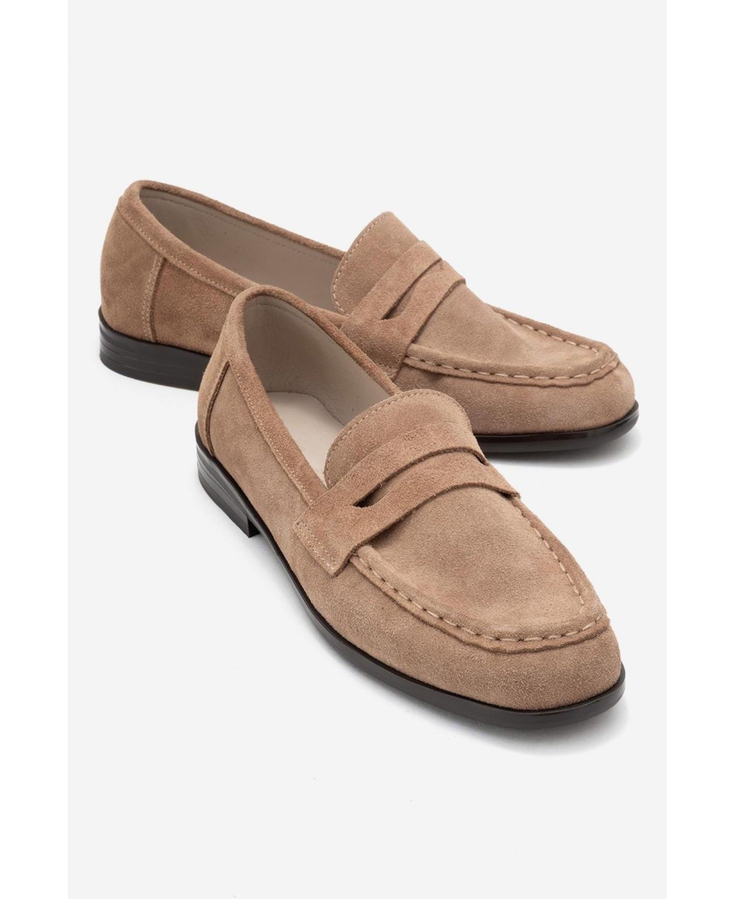 Женские туфли Forever & Always Shoes Valia Leather Loafer, цвет: Коньячный замшевый — фото 4