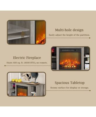 Modern Electric Fireplace TV Stand for TVs Up to 55"