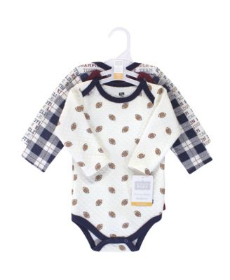 Baby Boys Cozy Quilted Cotton Long-Sleeve Onesies