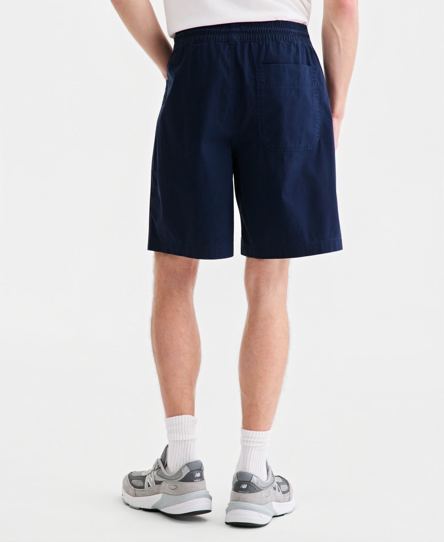Мужские шорты Sun + Stone Josh Cotton 8" Pull-On, цвет: Тёмно-синий — фото 3
