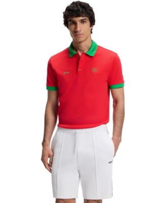 Men's Paddy Portugal Country Flag Trim Polo Shirt