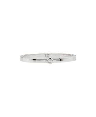 Silver Plated Thin Enamel Bangle Bracelet