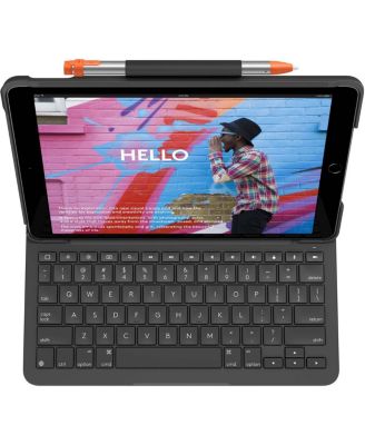 Slim Folio Protective Bluetooth Keyboard Case for iPad 7th Gen
