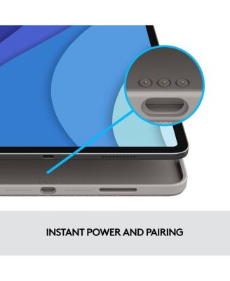 Combo Touch Backlit Keyboard Case with Trackpad for Apple 12.9" iPad Pro 5th and 6th Gen, Oxford Gray