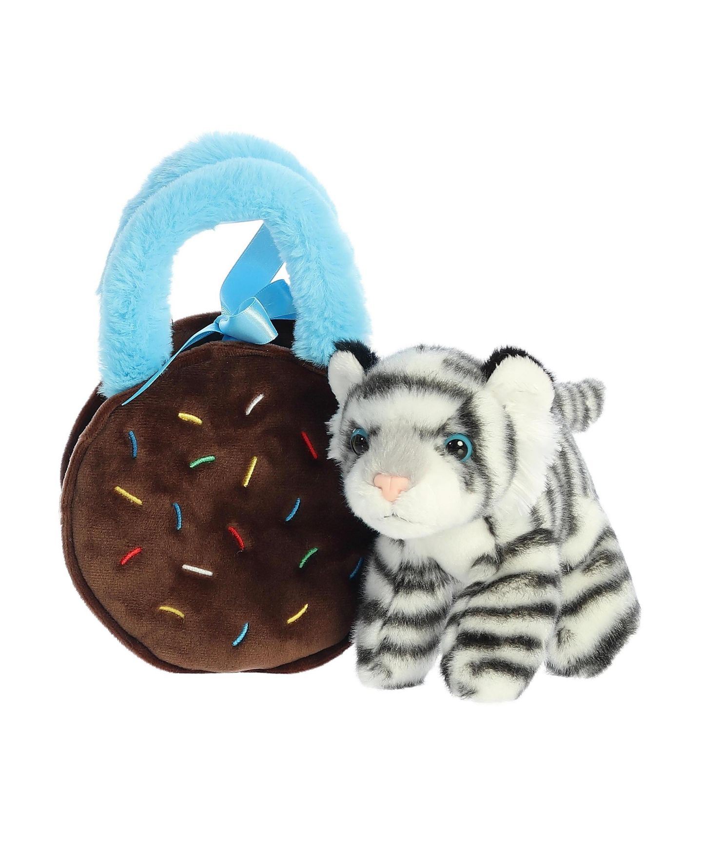Детские мягкие игрушки Aurora Fancy Pals Ice Cream Sandwich Tiger 8" Plush Carrier and Plush, 2-Piece Set — фото 6
