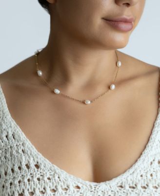 Freshwater Pearl Gold 2-Piece Station Set