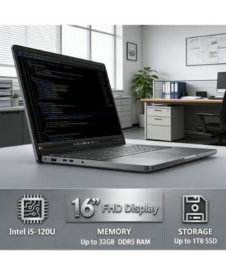 Pro 16 16" Traditional Laptop Intel Core 5 16GB RAM Intel Graphics 256GB SSD Storage Windows 11 Pro 60Hz