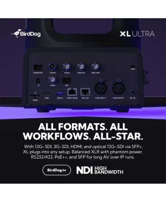 XL Ultra 4K Ultra HD NDI HX3/HX2 HDMI/3G-SDI/USB 20x PTZ Camera with AI Tracking