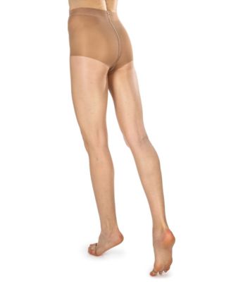 Women's Nudes Ultra Bare Toeless LUXE Pantyhose with High-Cut Control Top