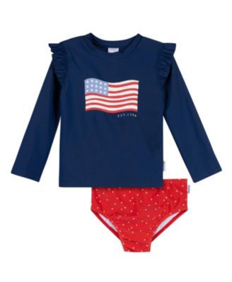 Baby Girls 2-Piece Rashguard and Bottoms