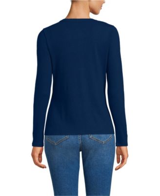 Women's Long Sleeve Micro Rib Button Through Cardigan