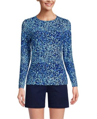 Women's Tall Long Sleeve Crewneck Garden Tee - Sunshade UPF 50 Quick Dry