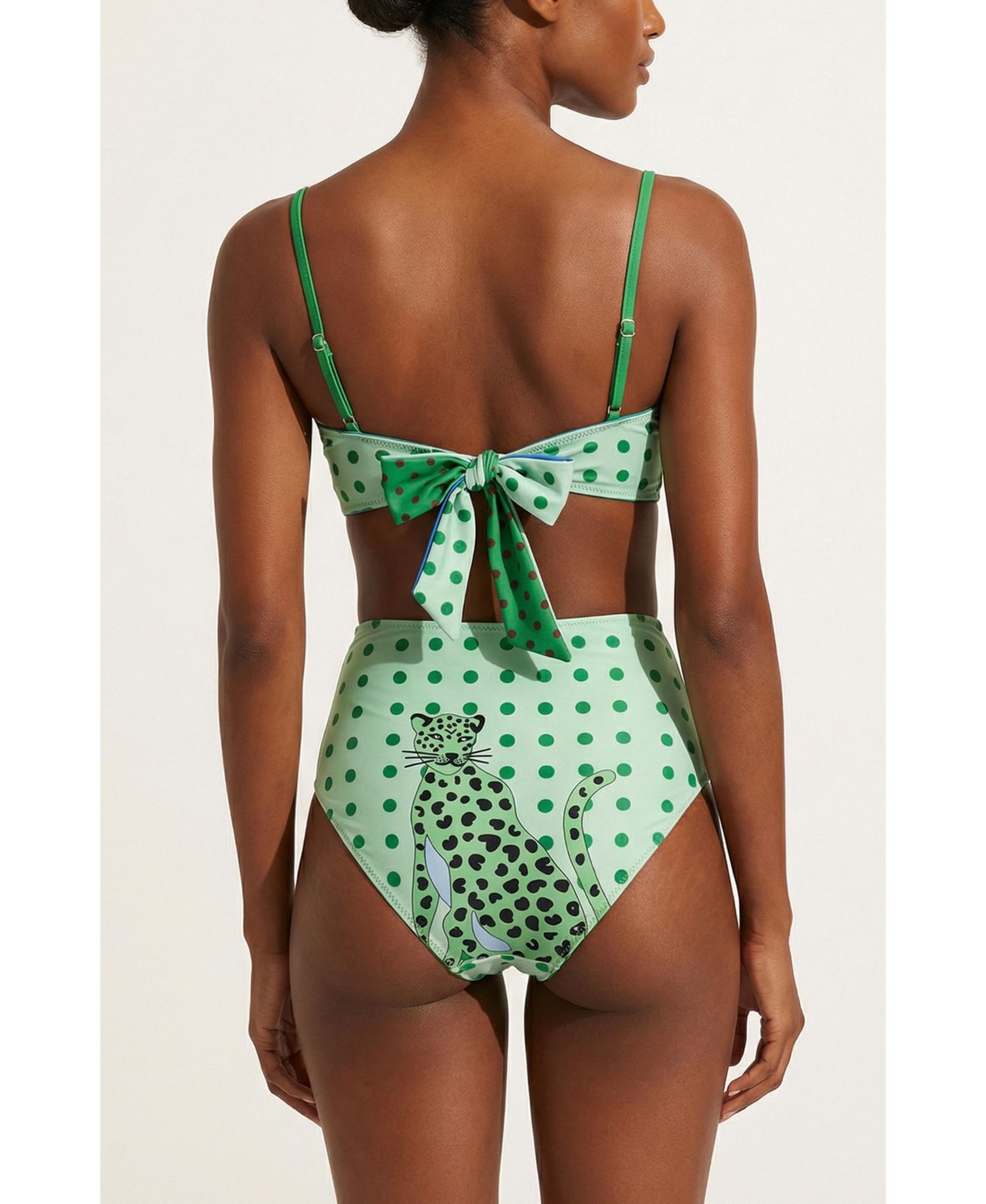 Women's Polka Bloom Reversible Bandeau Top