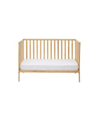 3 in 1 Convertible Solid Wood Island Crib Natural Adjustable Mattress Height