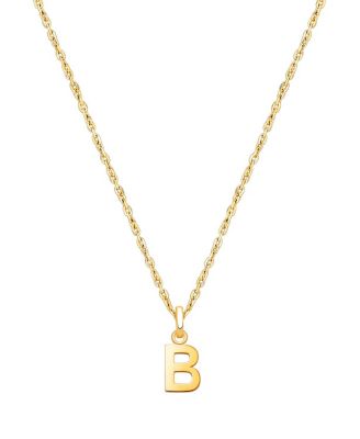 Tiny Blessings 14K Gold Modern Initial Necklace - 14k gold - b 390$