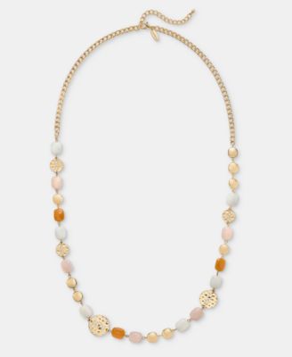 Gold-Tone 36" Beaded Strand Necklace
