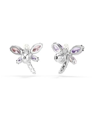 Ariana Grande x Mixed Cuts, Dragonfly, Multicolored, Rhodium Plated Stud Earrings