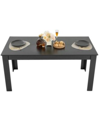 Rectangle Dining Table, 63" Length, Modern Wood Table for 4-6 People