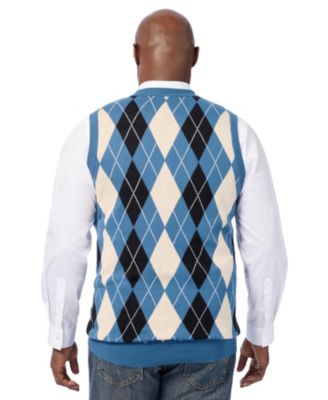 Big & Tall V-Neck Argyle Sweater Vest