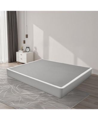 King Size Heavy Duty Metal Bed Frame Box Spring With Washable Fabric Cloth