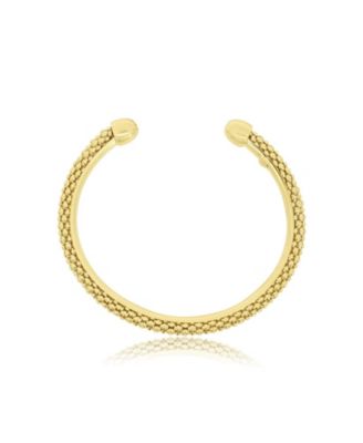 Woven Cuff Bangle 14K Gold-Plated Sterling Silver