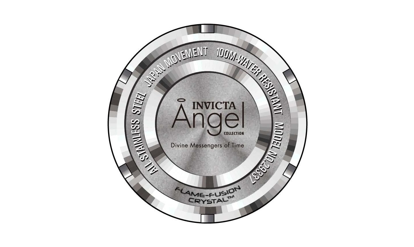 Женские часы Invicta 29337 Angel Quartz Dial, цвет: Серебряный — фото 3