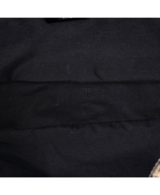 Large Baguette Zucca and Pequin Canvas with Zucca Suede