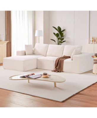 Modular Sectional Sofa, L Shaped with Chaise, Cloud Couch for Living Room