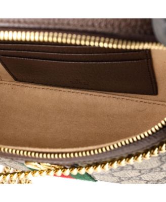 Small Ophidia Chain Belt Bag GG Coated Canvas