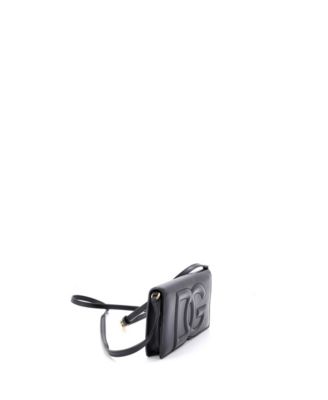 Mini DG Logo Flap Shoulder Bag Leather