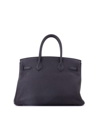 Pre-Owned HERMES Birkin 30 Handbag Black Togo with Gold Hardware