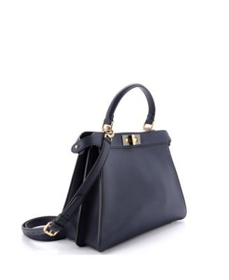 Medium Peekaboo ISeeU Bag Leather