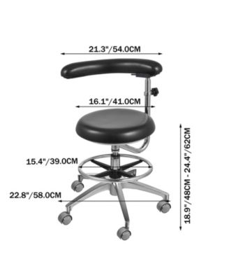 Medical Dental Stool, PU Leather Chair, Adjustable Height for Dentist Office