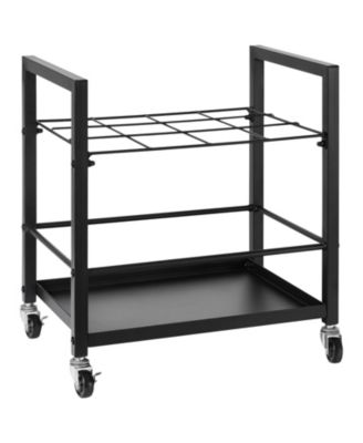 Blueprint Storage Rack, 12 Slots with Wheels, Mobile Blueprint Holder for Office
