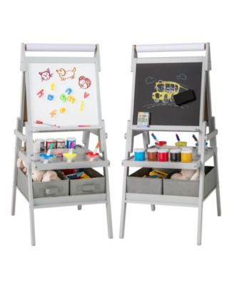 3 in 1 Easel for Kids with Chalkboard Whiteboard