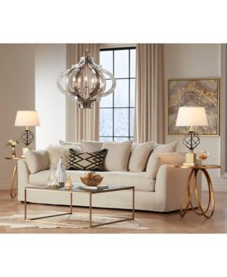 Traditional Table Lamps Tall Set of 2 Metal Empire Open Cage Pedestal Living Room Bedroom House Bedside