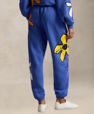 Women's Floral Graphic High-Rise Tapered Sweatpants