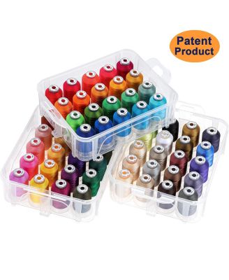 60 Colors Embroidery Machine Thread Storage Box Sewing Kit