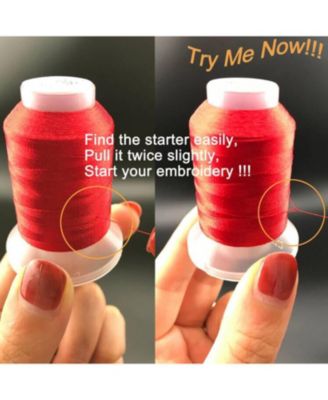 Polyester Embroidery Machine Thread Kit 40 Colors 500m Spool Universal Sewing