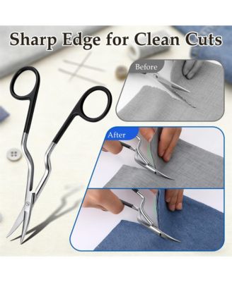 6inch Double Curved Embroidery Scissor Applique Sewing Handicraft Stainless Steel Precision