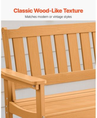 50.5in Weatherproof Patio Bench with 800 lbs Capacity for Outdoor Seating