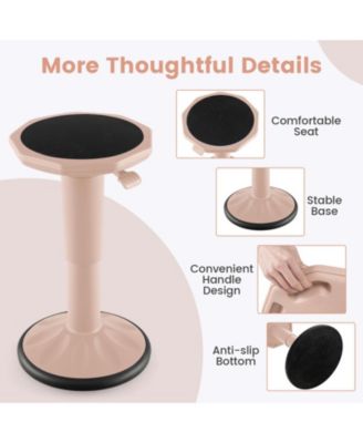 Adjustable-Height Wobble Stool for Active Seating
