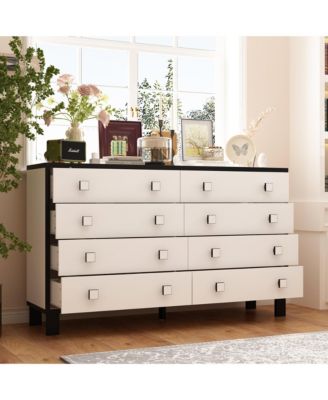 63" 8-Drawer Bedroom Dresser , Modern Chest of Drawers