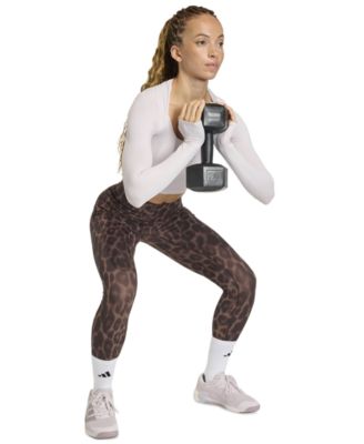 Women's Optim&eacute; Leopard 7/8 Leggings